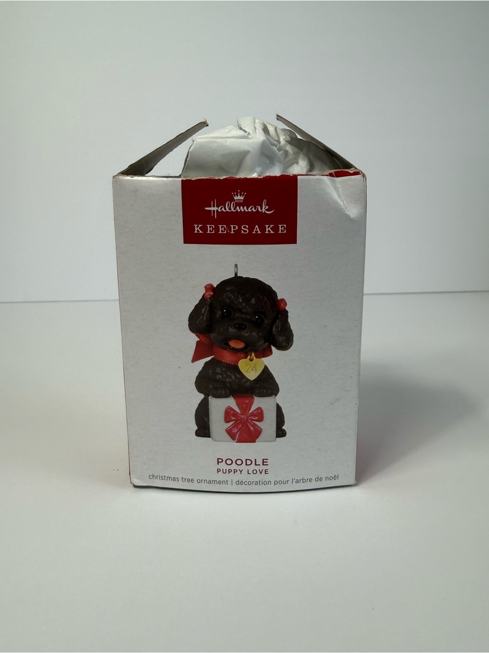 2024 Hallmark Keepsake Puppy Love Poodle Ornament NIB Anita Marra Rogers Brass